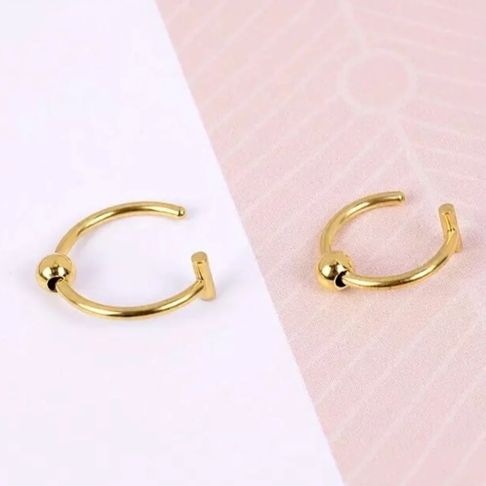 2 Fake Lip Rings - Picture 2 of 5